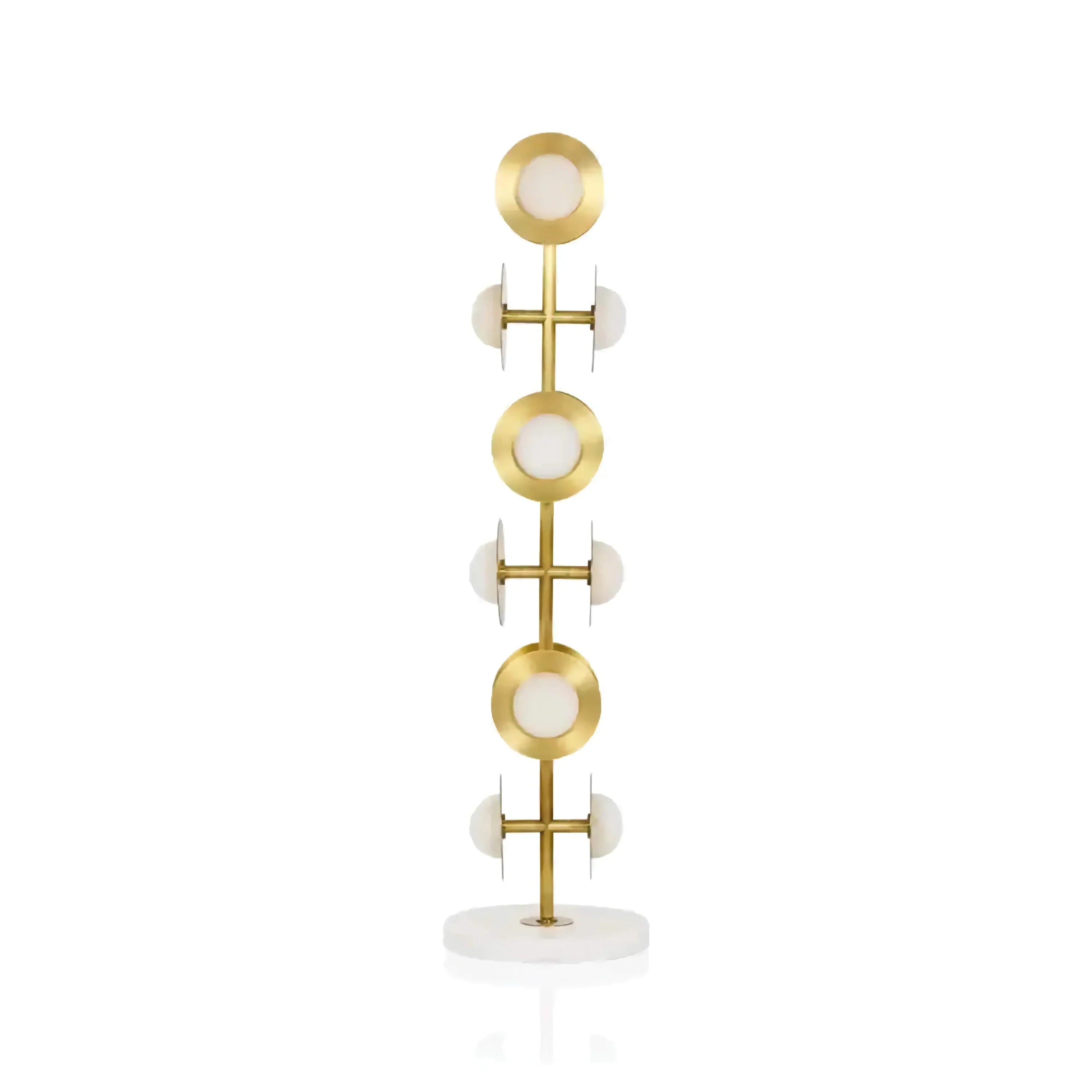 SCULPTURAL ALABASTER & BRASS FLOOR LAMP | CLHNP025A