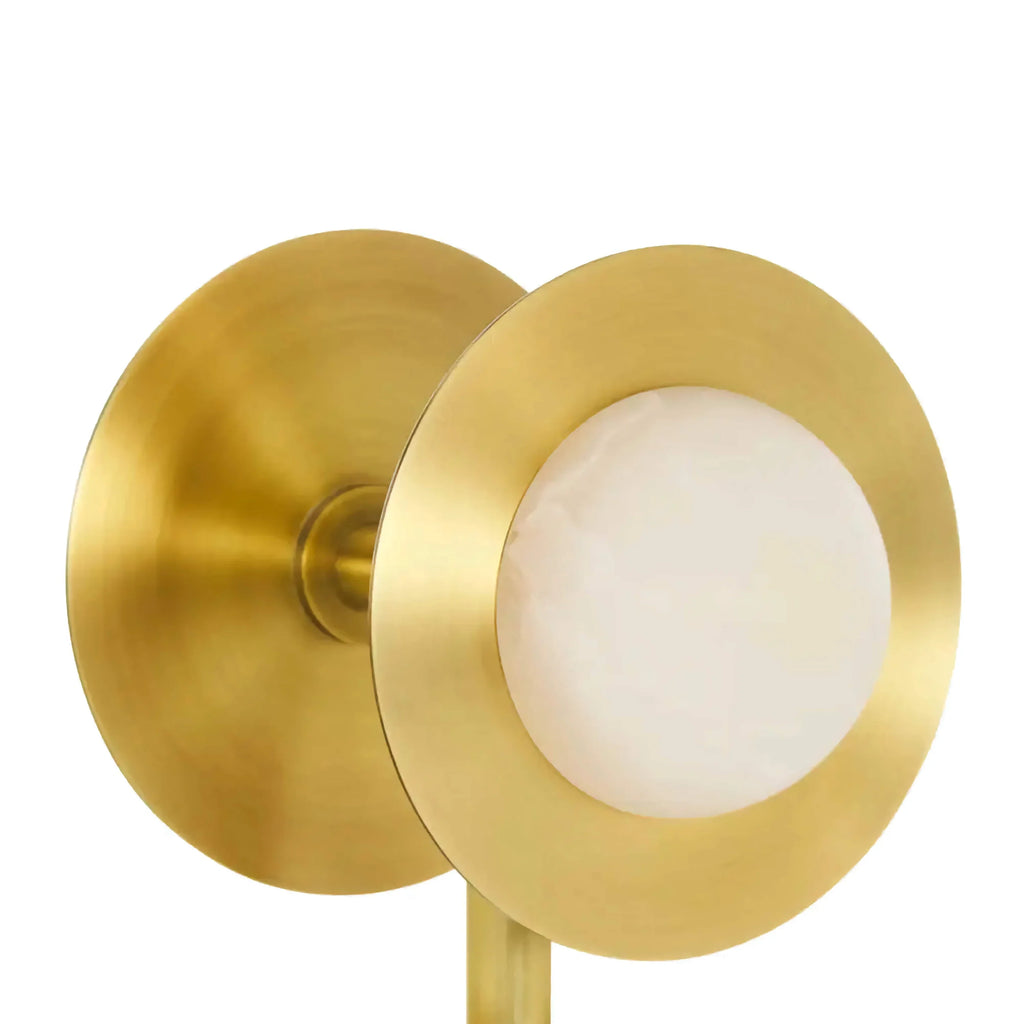 SCULPTURAL ALABASTER & BRASS FLOOR LAMP | CLHNP025A