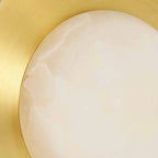 SCULPTURAL ALABASTER & BRASS FLOOR LAMP | CLHNP025A