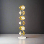 SCULPTURAL ALABASTER & BRASS FLOOR LAMP | CLHNP025A