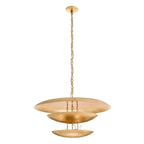 SCULPTURAL GOLD TIERED CHANDELIER | CLIS0960