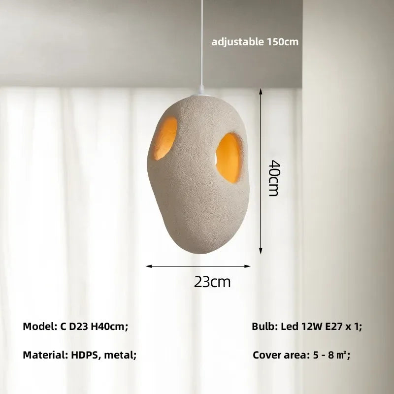 SCULPTURAL JAPANDI PENDANT LAMP | DESIGN CL85552025R