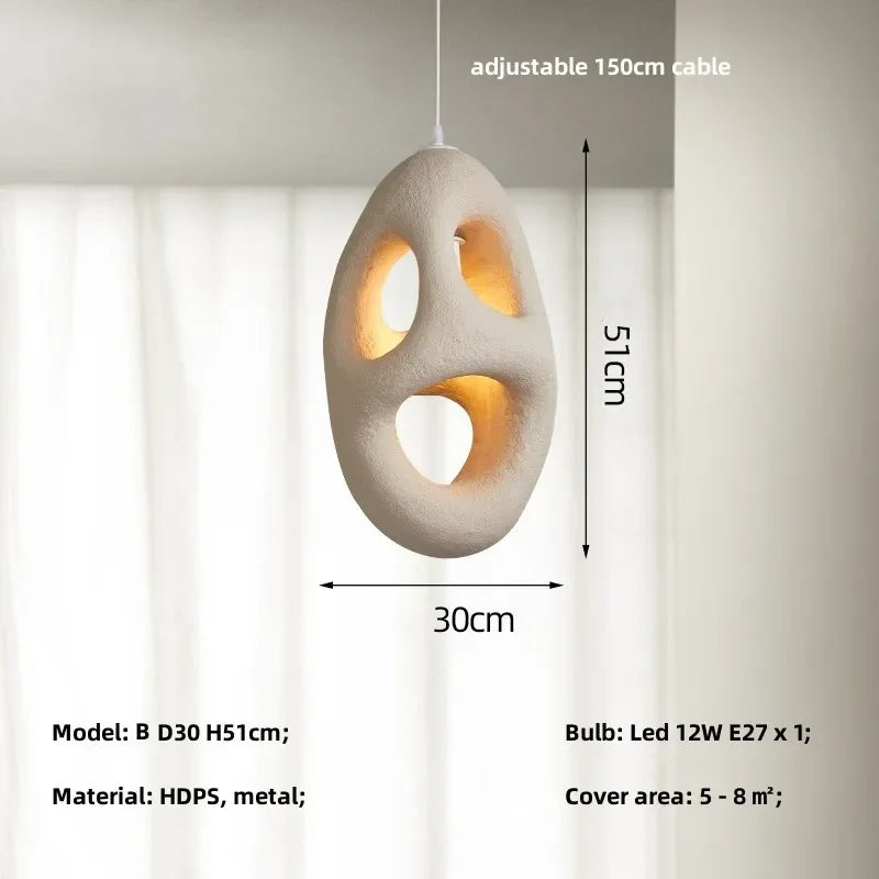 SCULPTURAL JAPANDI PENDANT LAMP | DESIGN CL85552025R