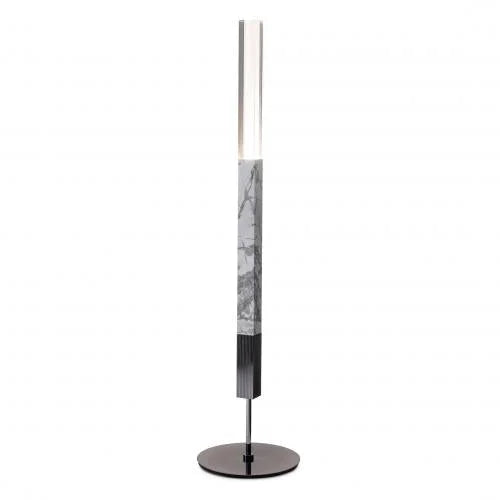 SCULPTURAL MARBLE TORCHIERE FLOOR LAMP | CLJVIS014