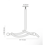 SCULPTURAL MID-CENTURY CHANDELIER | CLKZ074