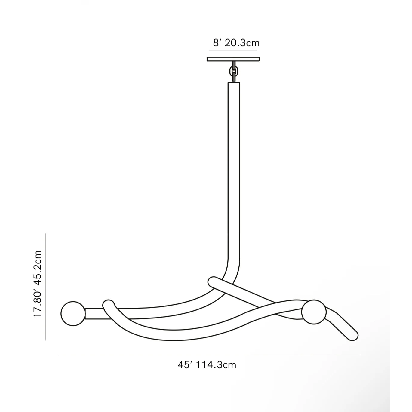 SCULPTURAL MID-CENTURY CHANDELIER | CLKZ074