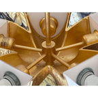 SEMI FLUSH GOLD CHANDELIER | CLSPK036