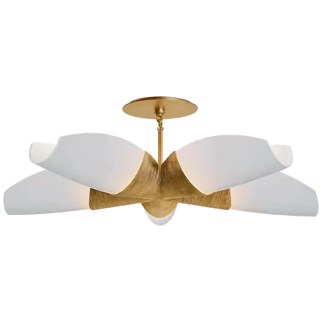 SEMI FLUSH GOLD CHANDELIER | CLSPK036