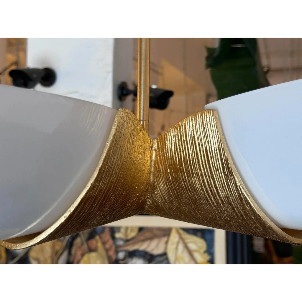 SEMI FLUSH GOLD CHANDELIER | CLSPK036