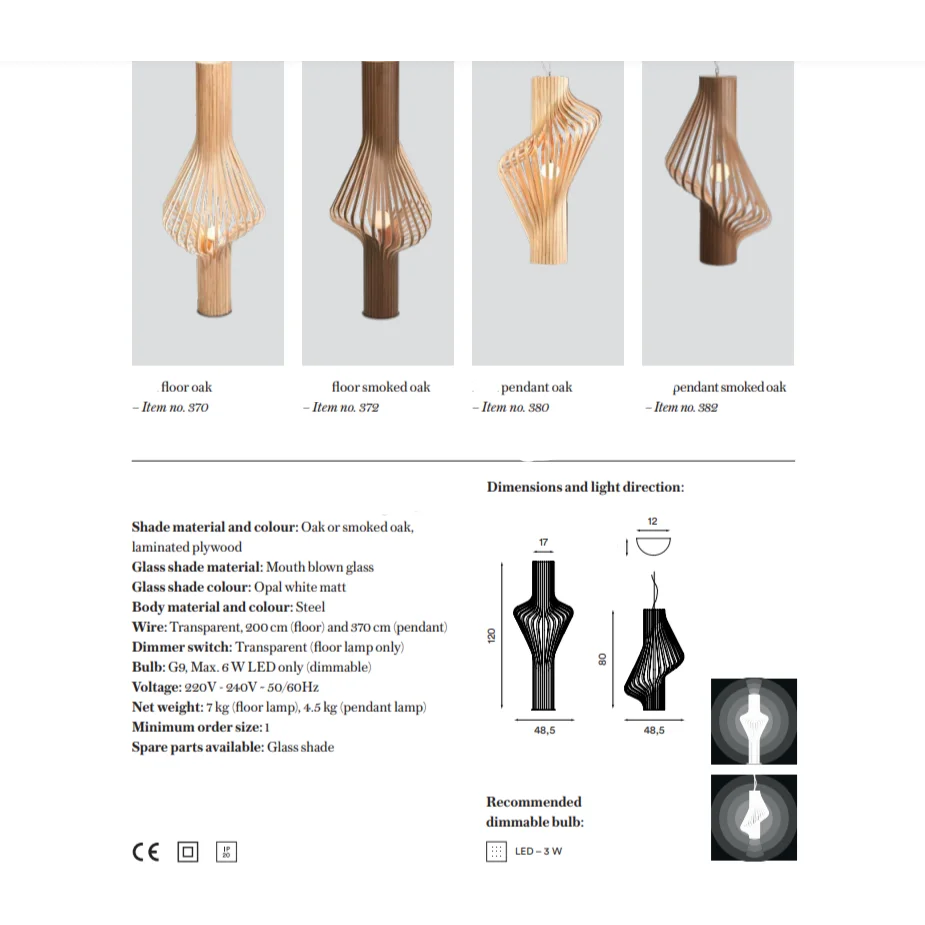 SERENITY WOODEN SERIES FLOOR LAMPS | SERIES 879952V1