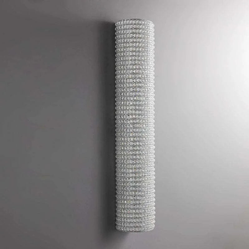 SILVER CRYSTAL BEADS WALL SCONCES | CLSC0951WS