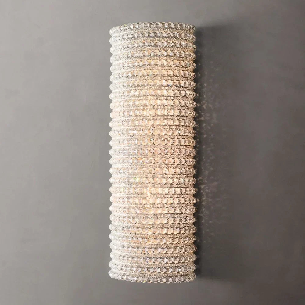 SILVER CRYSTAL BEADS WALL SCONCES | CLSC0951WS