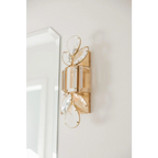 SILVER LARGE CRYSTAL WALL SCONCE | CLPFTL085S