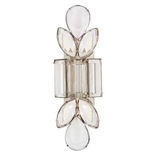 SILVER LARGE CRYSTAL WALL SCONCE | CLPFTL085S