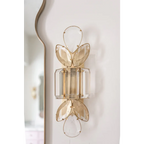 SILVER LARGE CRYSTAL WALL SCONCE | CLPFTL085S