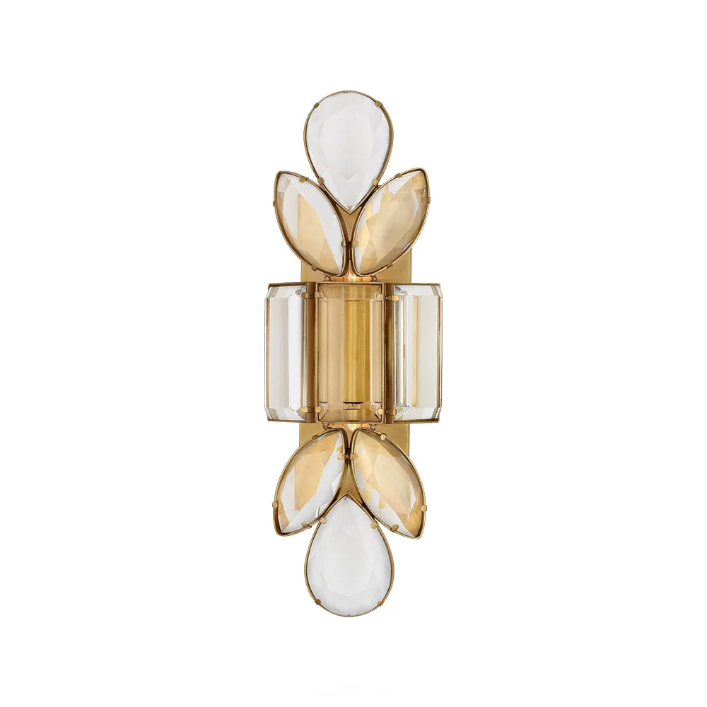 SILVER LARGE CRYSTAL WALL SCONCE | CLPFTL085S