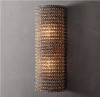 SMOKED Amber CRYSTAL Beads WALL SCONCES | CLSC0951W