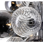 SMOKED AND CLEAR GLASS CHANDELIER | CLSFAZK09