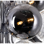 SMOKED AND CLEAR GLASS CHANDELIER | CLSFAZK09