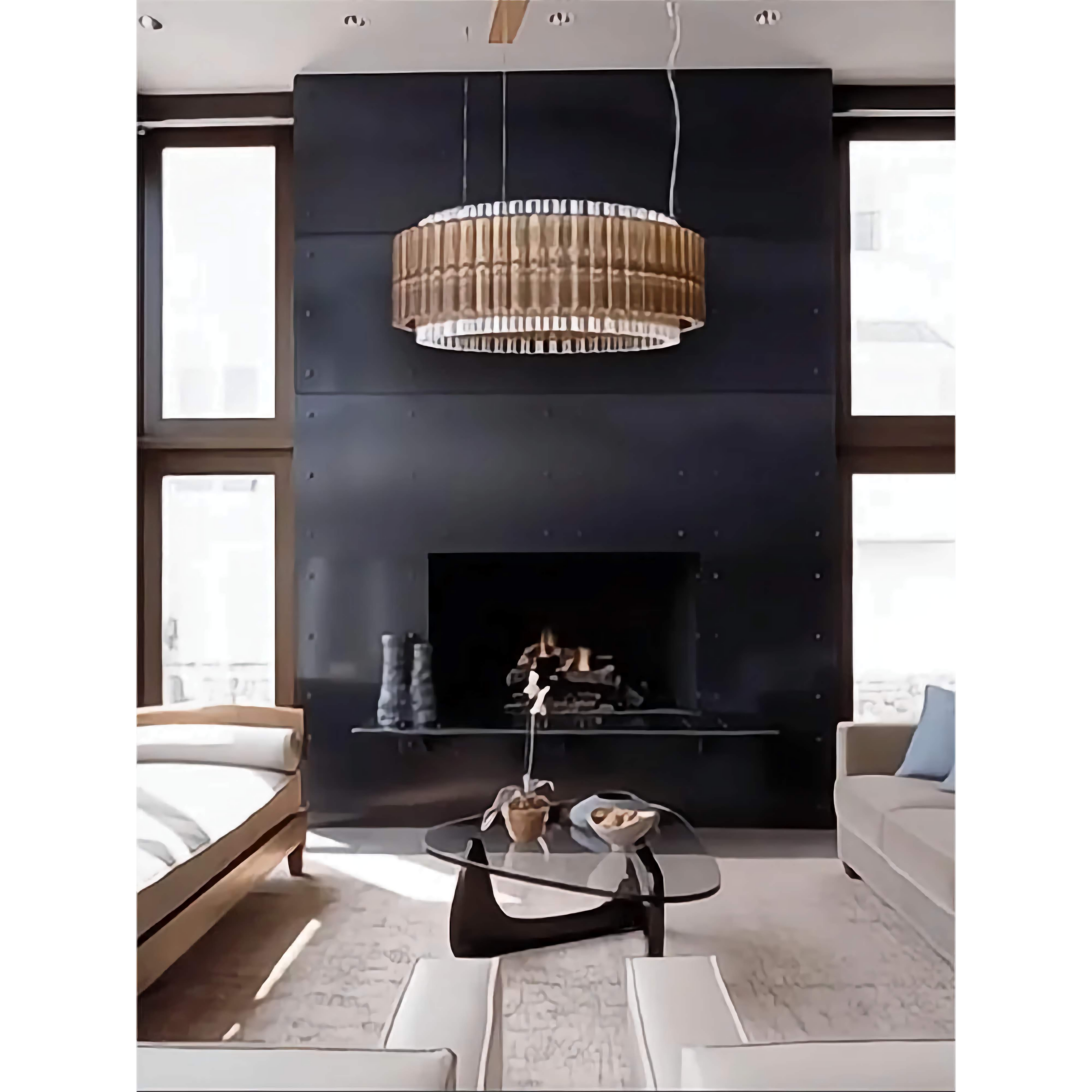 SMOKED GLASS DRUM CHANDELIER | CLFB02550