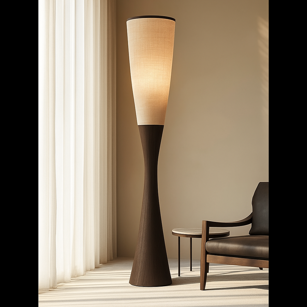 SOLID WOOD BASE LINEN SHADE | CLGHYTS256D