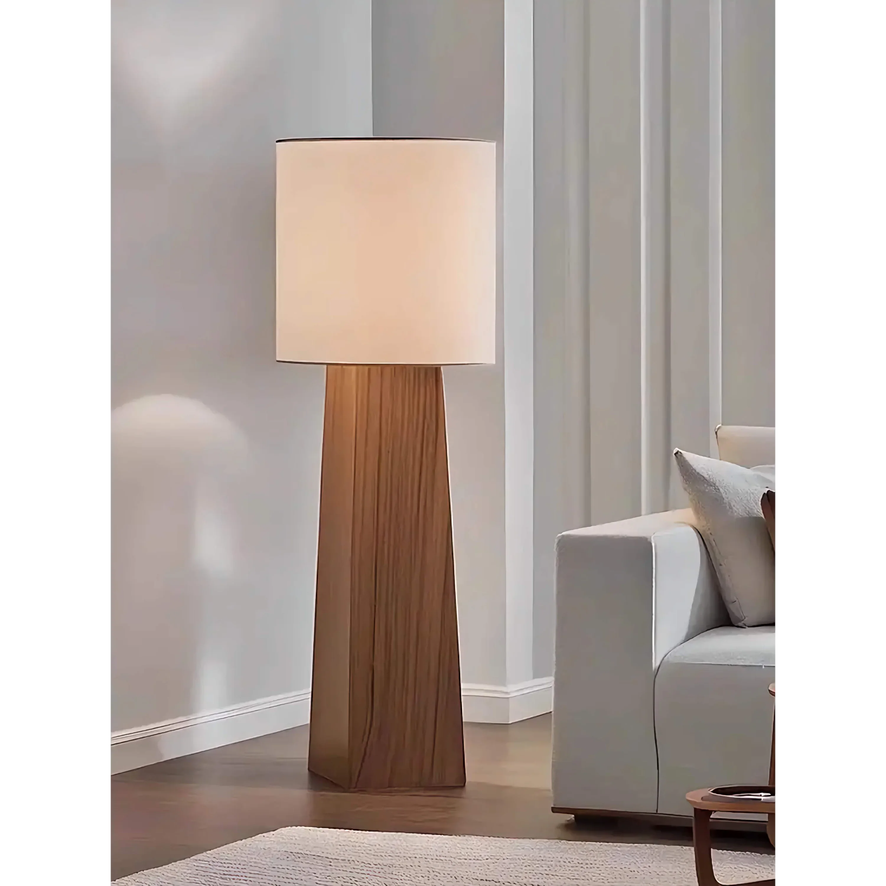 SOLID WOOD COLUMN FLOOR LAMP | CLSTUD059