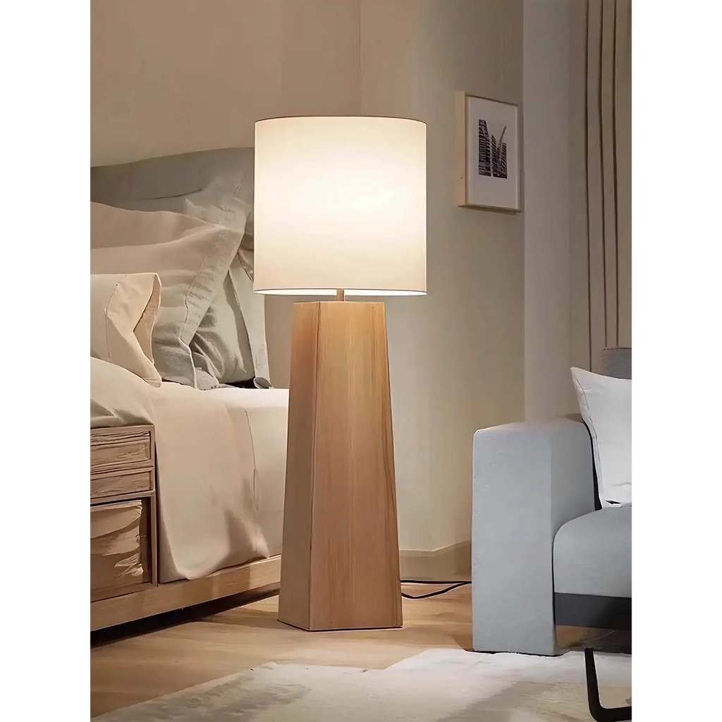 SOLID WOOD COLUMN FLOOR LAMP | CLSTUD059