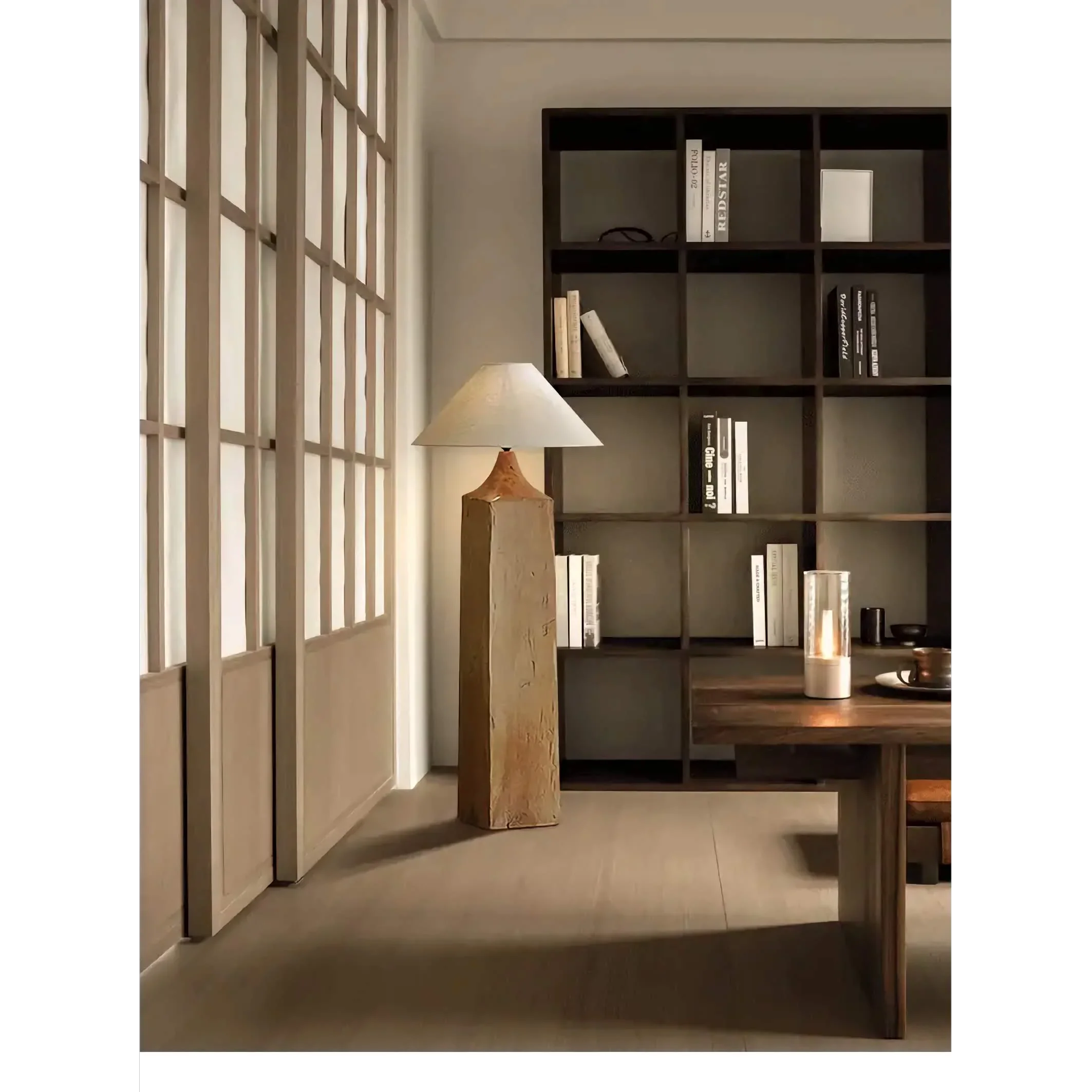 SOLID WOOD COLUMNAR FLOOR LAMP | ELKANN DESIGN CL980