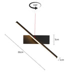 SOMPRIM MODERN SWING LED LAMP - BLACK