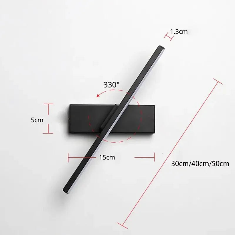 SOMPRIM MODERN SWING LED LAMP - BLACK