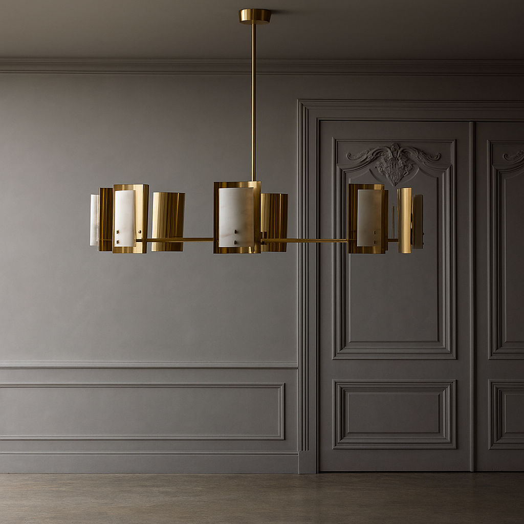 SPANISH ALABASTER ROUND CHANDELIER | CLDVY73