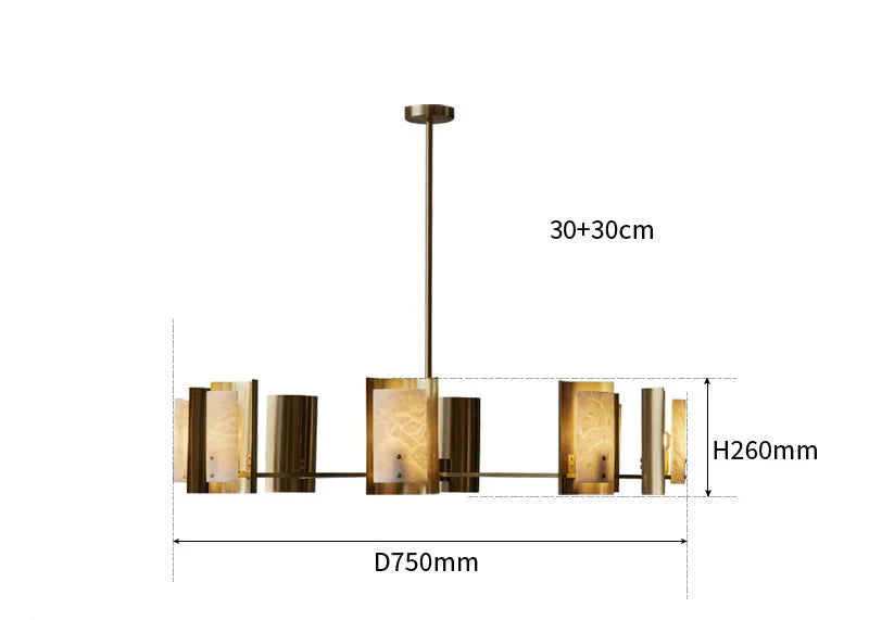 SPANISH ALABASTER ROUND CHANDELIER | CLDVY73