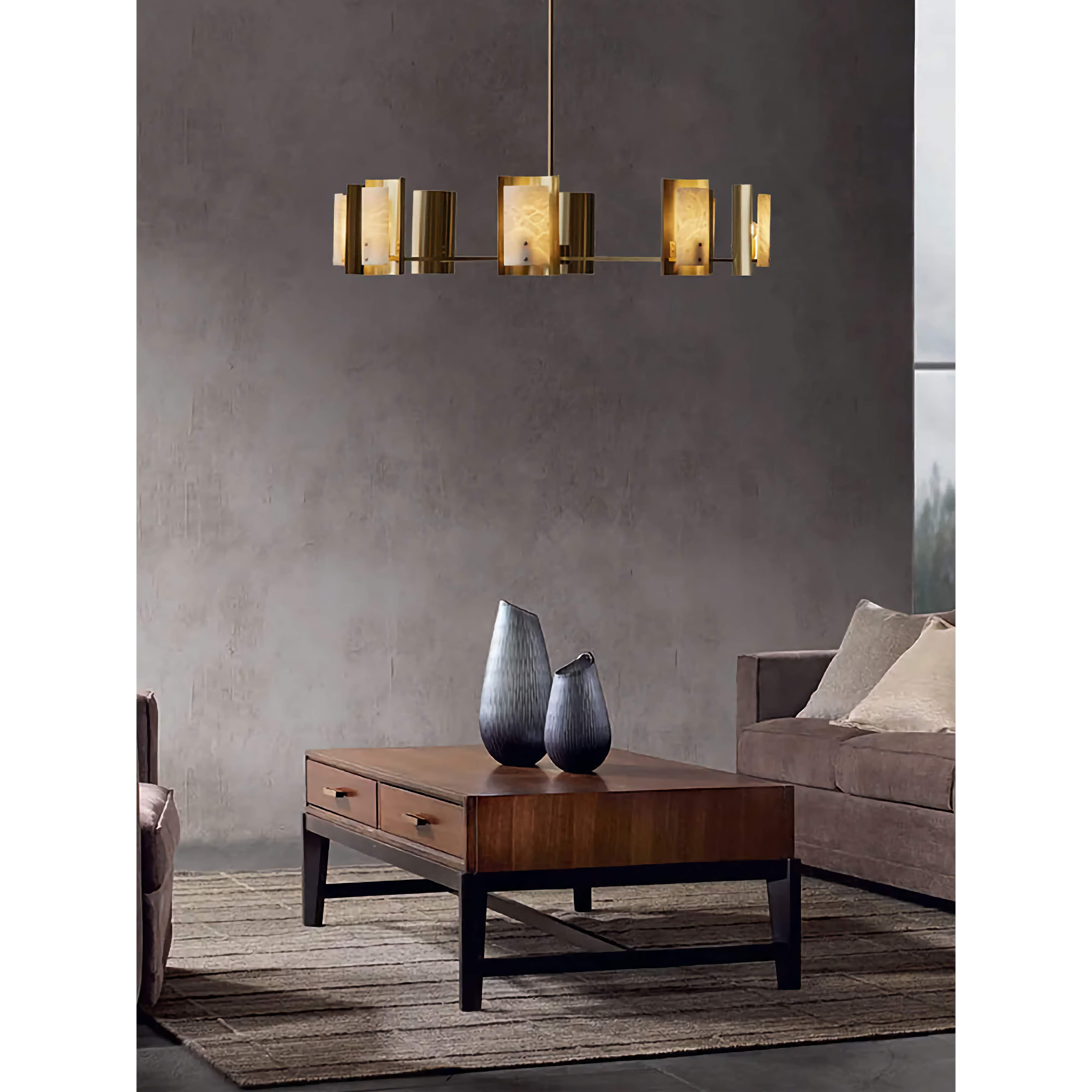 SPANISH ALABASTER ROUND CHANDELIER | CLDVY73