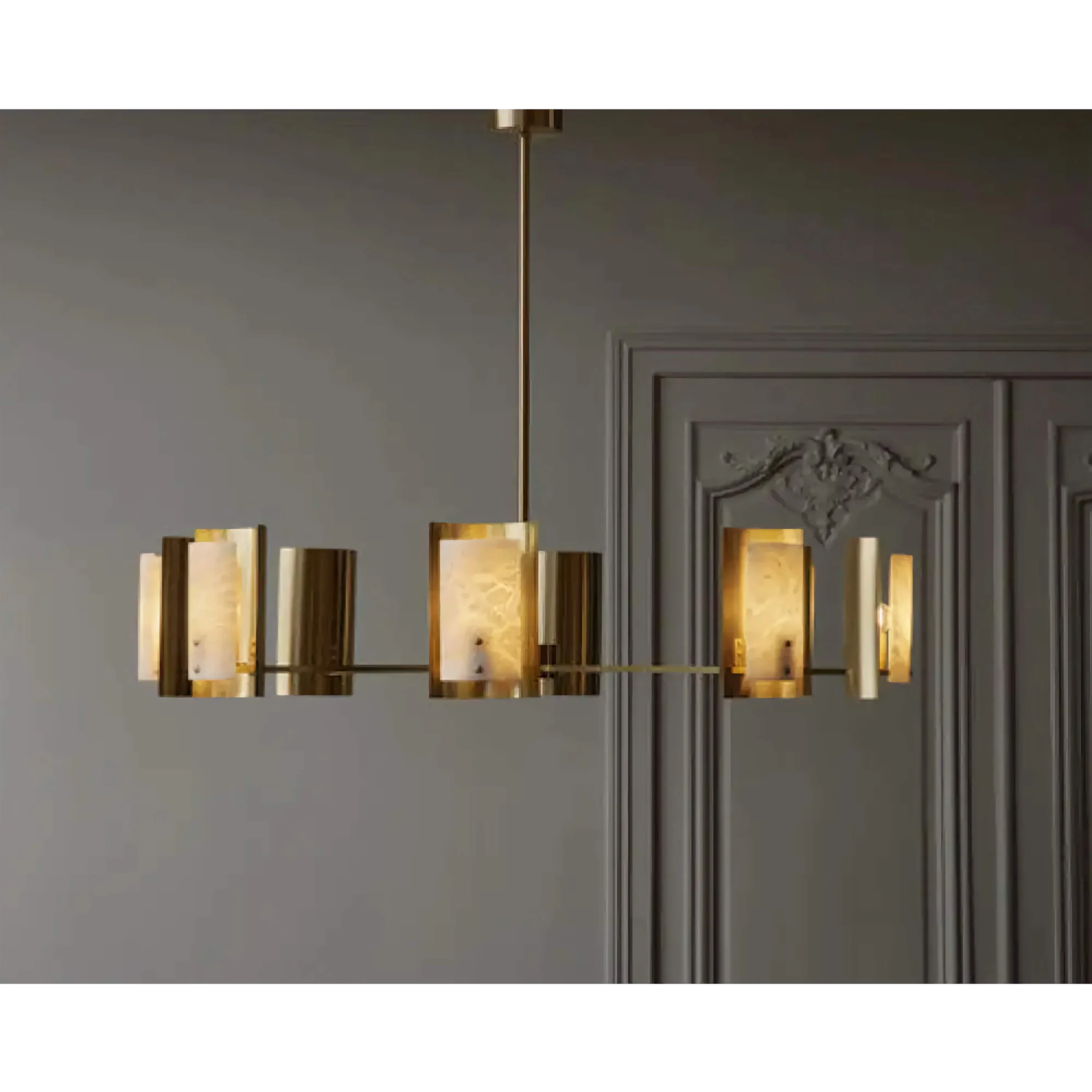 SPANISH ALABASTER ROUND CHANDELIER | CLDVY73