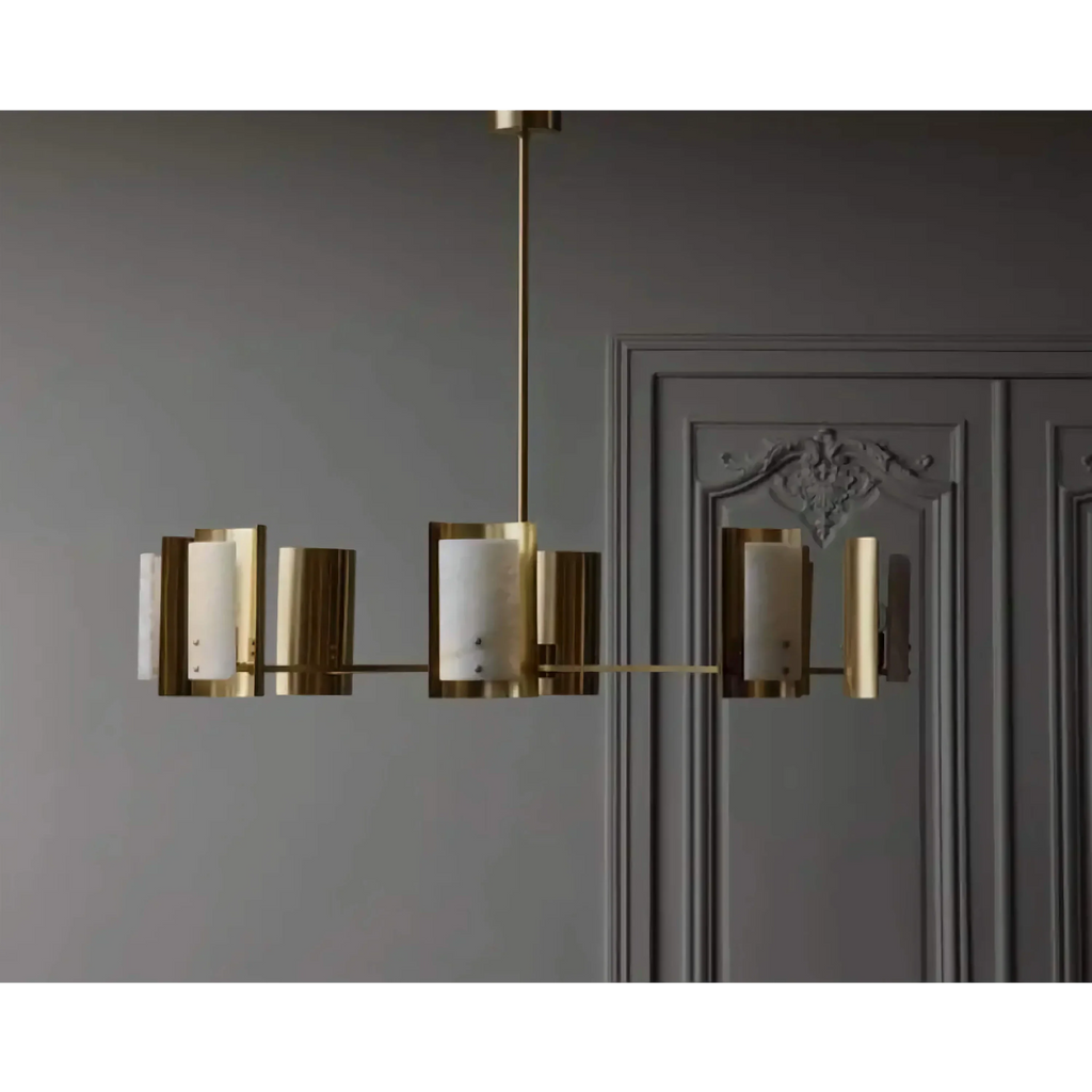 SPANISH ALABASTER ROUND CHANDELIER | CLDVY73