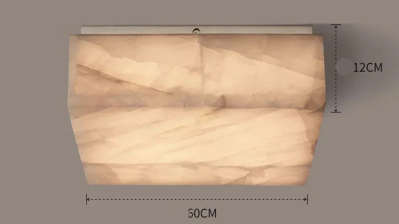 SQUARE NATURAL MARBLE FLUSH MOUNT | CLFGT014S