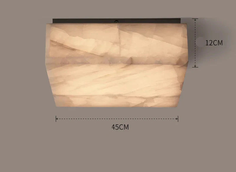 SQUARE NATURAL MARBLE FLUSH MOUNT | CLFGT014S