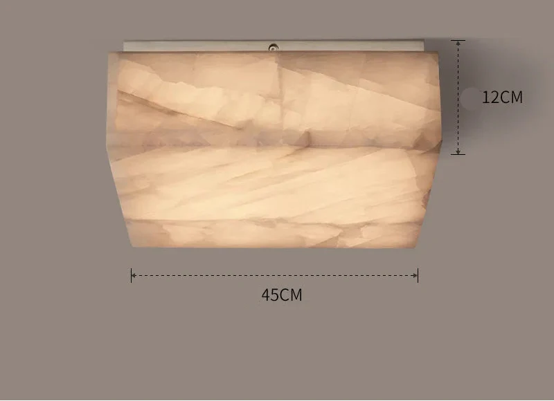 SQUARE NATURAL MARBLE FLUSH MOUNT | CLFGT014S