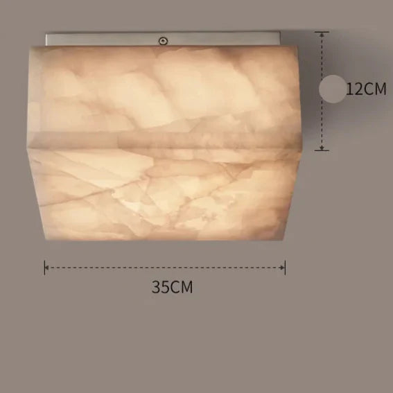 SQUARE NATURAL MARBLE FLUSH MOUNT | CLFGT014S