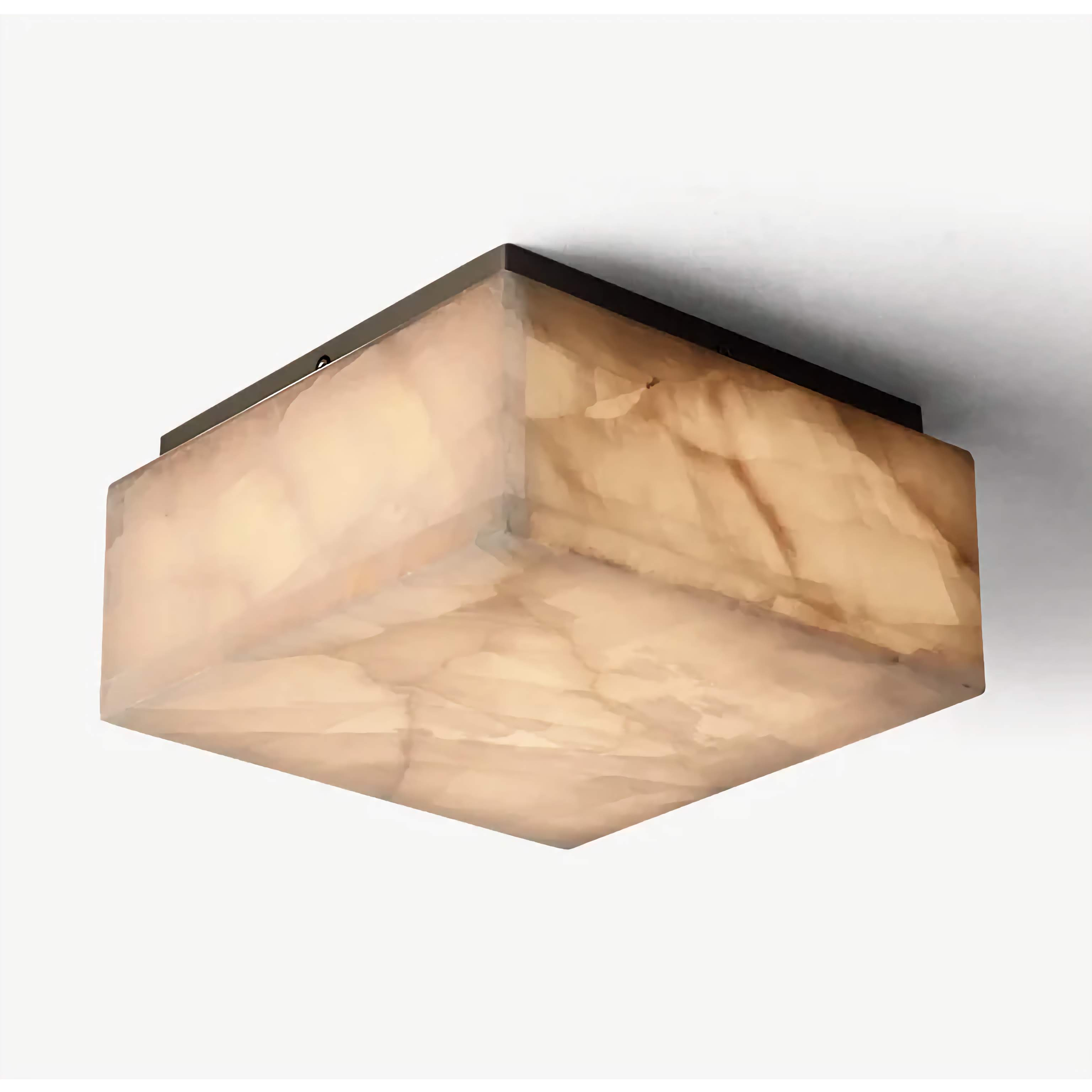 SQUARE NATURAL MARBLE FLUSH MOUNT | CLFGT014S
