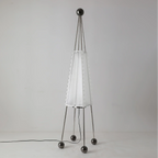 STAINLESS STEEL & ACRYLIC LED TENT FLOOR LAMP | CAMPSITE LUMIÈRE