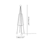 STAINLESS STEEL & ACRYLIC LED TENT FLOOR LAMP | CAMPSITE LUMIÈRE