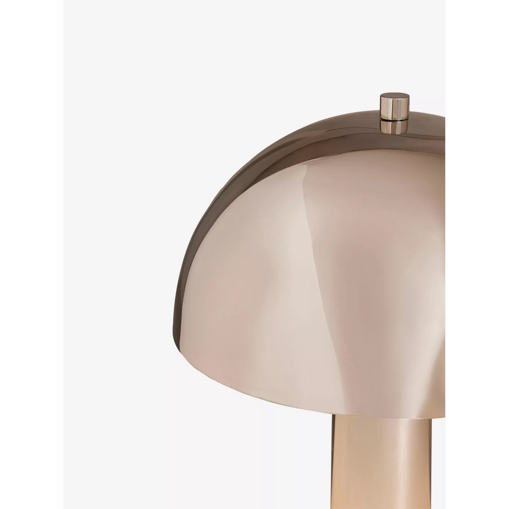 STRIPED CHROME MARBLE BASE TABLE LAMP | CLJJGH025S