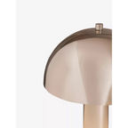 STRIPED CHROME MARBLE BASE TABLE LAMP | CLJJGH025S