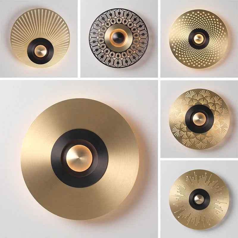 STYLISH METAL DISC WALL LAMP | CL80122