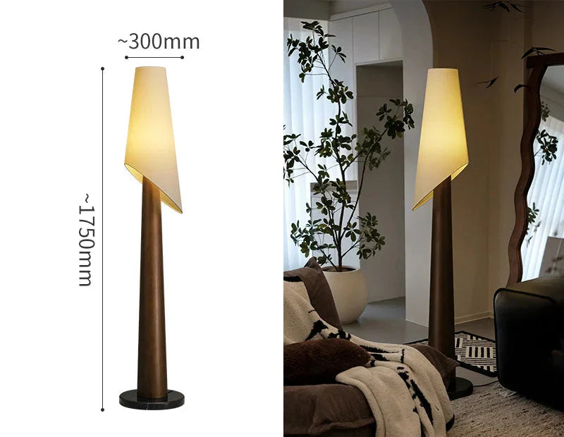 TAPERED WOOD FLOOR LAMP | CLWOSD075