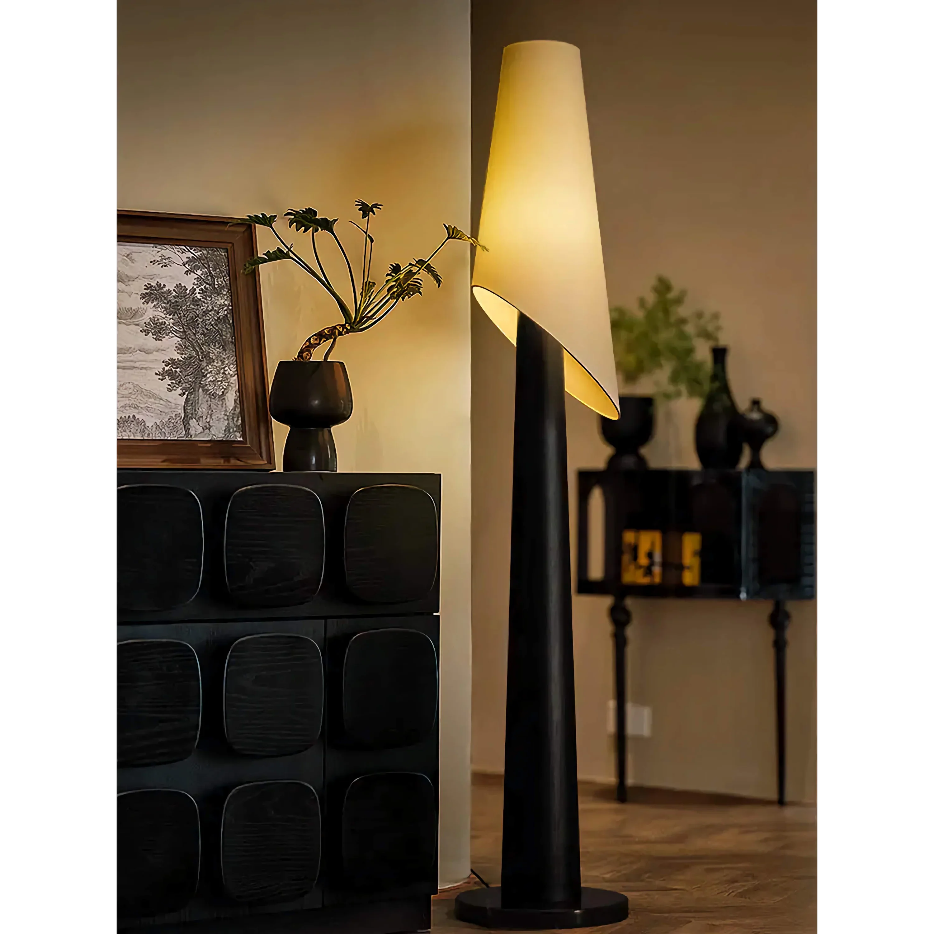 TAPERED WOOD FLOOR LAMP | CLWOSD075