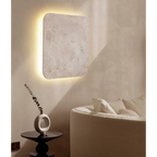 TAUPE SQUARE MARBLE WALL LAMP | CLZT8950
