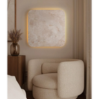 TAUPE SQUARE MARBLE WALL LAMP | CLZT8950
