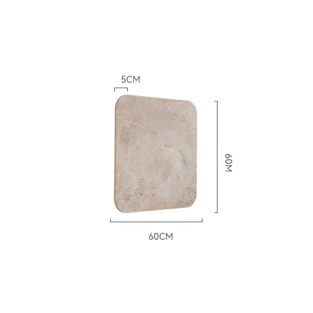 TAUPE SQUARE MARBLE WALL LAMP | CLZT8950